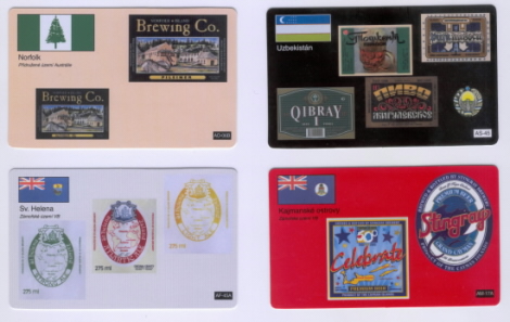 Miniatlas sv�ta pivn�ch etiket na karti�kov�ch kalend�����ch