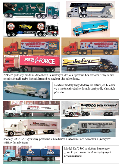 Kamiony matchbox