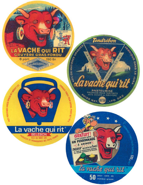 Etikety taven�ho s�ru Vesel� kr�va