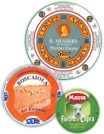 Sýrové etikety z Itálie - Laktos collection Sýrové etikety z Itálie - Laktos collection