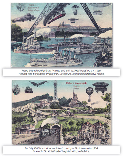 Praha budoucnosti na pohlednic�ch