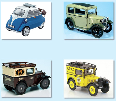 Varianty model� BMW Dixi , BMW 250 Isetta a BMW 700 sport coupe.